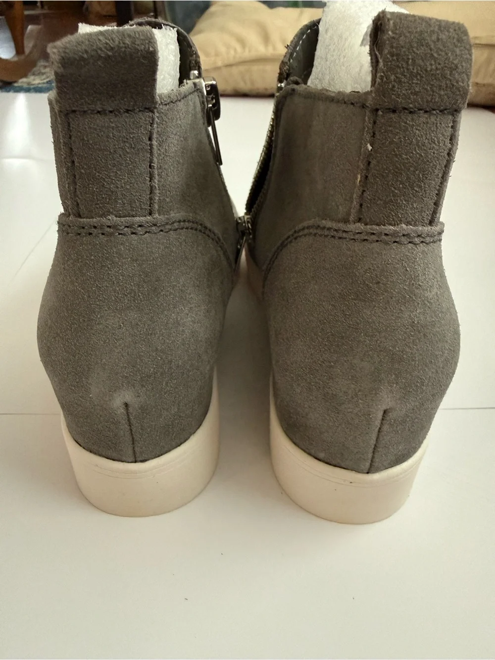 Steve Madden Wedgie Black Hidden Wedge Ankle Booties Women’s Size 6